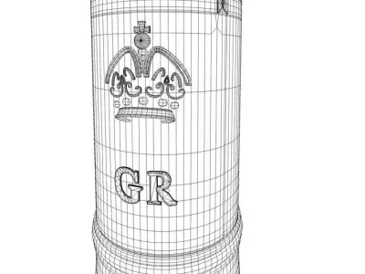Royal Mail London Postbox 3D model