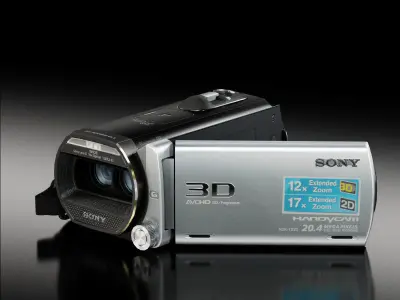 Sony Handycam HDR-TD20V 3D camcorder Low-poly 3D model