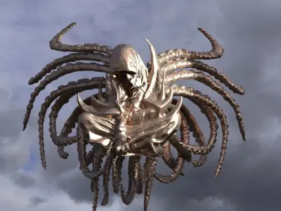 Hooded God Wings collection 3D model