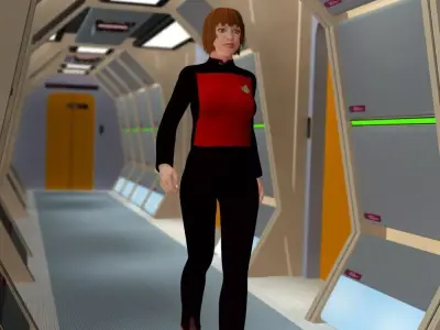 Futuristic Hallways 3D model