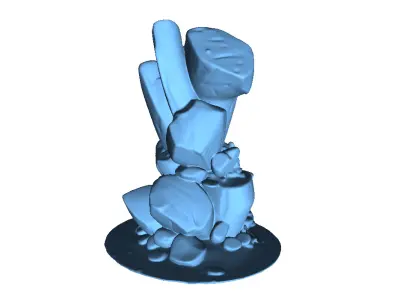 Rock 1 3D print model