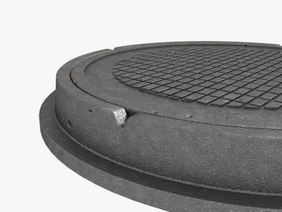 cast iron hatch 6 3D model