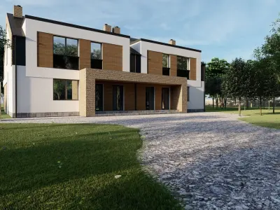 Modern Villa 3D model 26