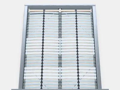 MALM Bed frame high 27 Low-poly 3D model