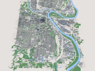 Kansas City Missouri United States 3D model