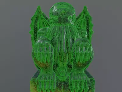 cthulhu statue 3D model