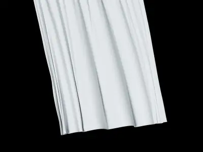 Wind Curtain animated 3D model