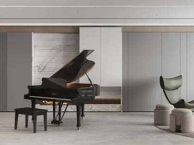 apartment interior scenes     3D model 17