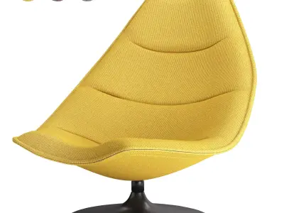 Armchair F585 by Artifort designed by Geoffrey Harcourt 3D model