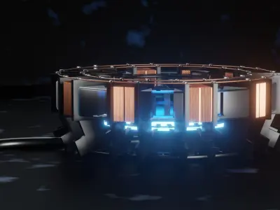 Iron Man Arc Reactor  Low-poly 3D model