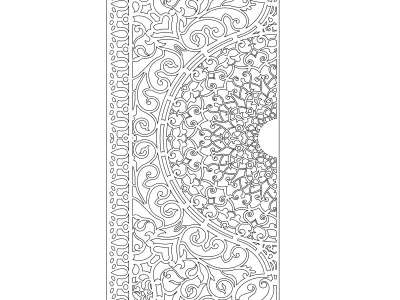 Door decorative pattern 3D model