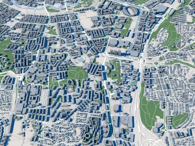 Gothenburg City Sweden 3D model