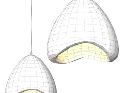 Modern Adjustable Design Plastic Hanging 3D model