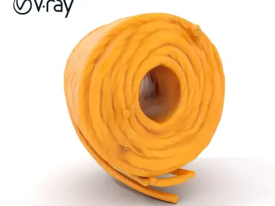 Coiled Rope D Model Pack for Multipurpose Use Low-poly 3D model