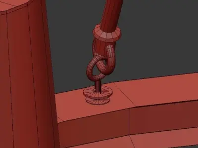 LISMORE chandelier with four lamps 3D model