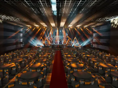 3D event stage design - 12 design 3d model   Texture