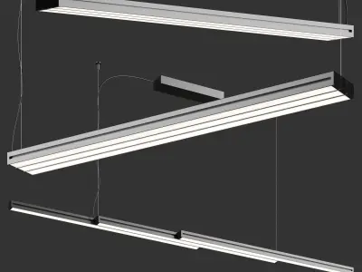 Fabbian LIGHT GLIDE Hanging lamp 3D model