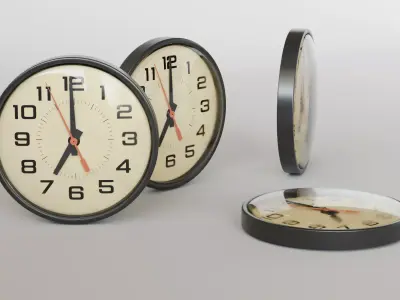 Wall Clock 3D Model 3D model