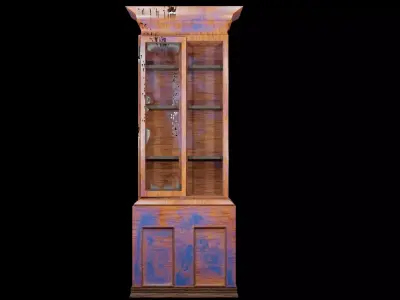 Cabinet Game Ready Low-Poly PBR 3D Model Low-poly 3D model