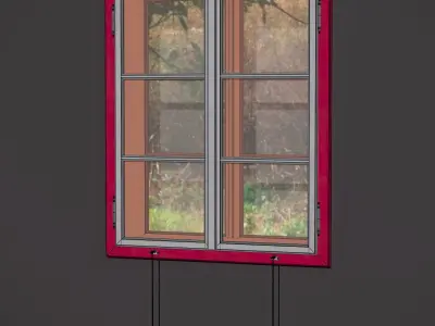Wood Window 4 3D model