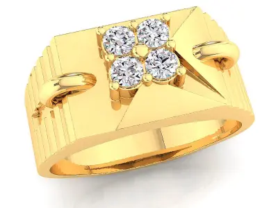 Small fancy mans ring 3D print model