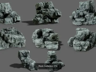 Mega Bundle of Rocks 3D Model Pack