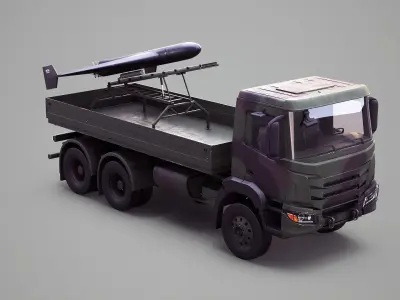  Military Transport Truck with Drone Launcher Geran-2 