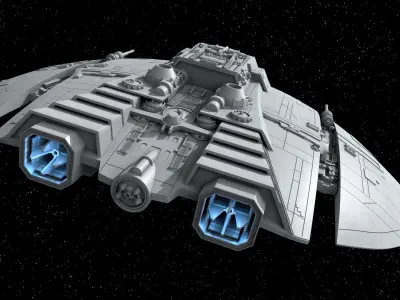 Battlestar Galactica Original Serie Cylon Raider 3D print model