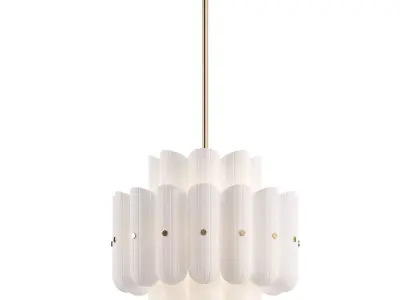 Roll  Hill Lorna LED Double Tier Chandelier 3D model