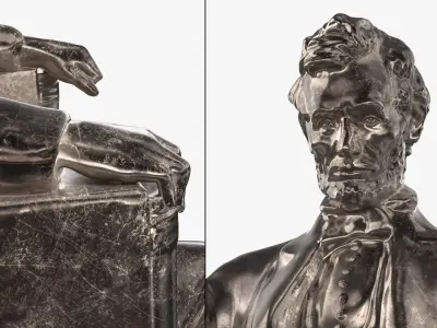  Bronze Tabletop Statue of President Lincoln 