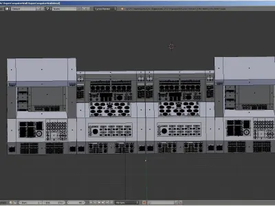 Computer Retro Super Machine PBR Electronics Sci Fi Prop Machine Low-poly 3D model