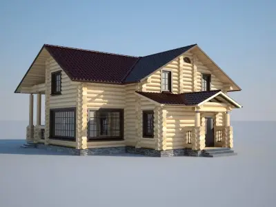 Wooden house 3D model order