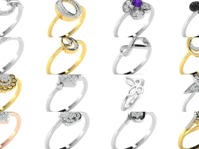 217 Thin Shank 3dm render details 3D Model Pack