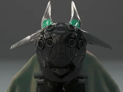 Bunny - Mecha character Low-poly 3D model