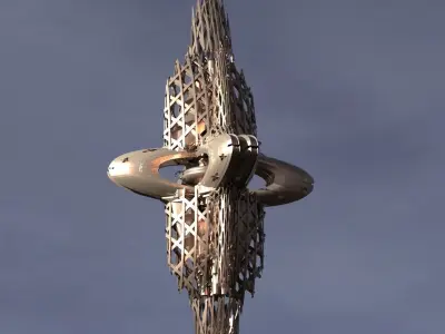 Floating Warping gate  3D model