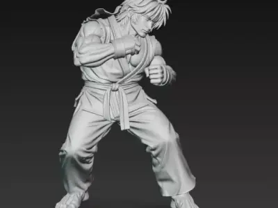 Ryu from Street Fighter 3D print model