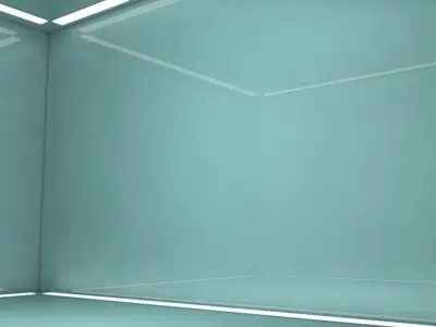 Sci Fi Room Low-poly 3D model