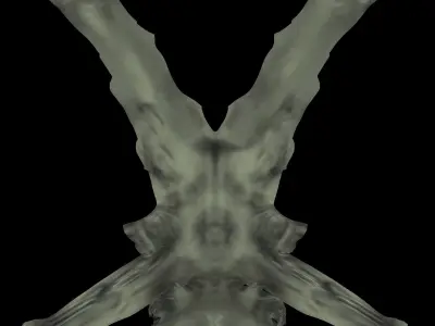 Alien AREA51 Interviev video 1997 - 3D reconstruction Low-poly 3D model