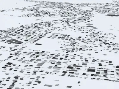 Managua Streets and Buildings 3D model