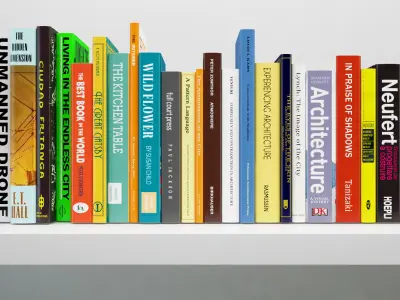 Set of Architecture Books - Books Christmas Tree  3D model