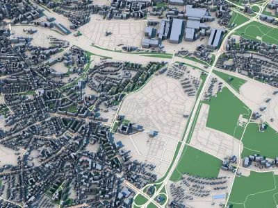 Bochum City Germany 3D model