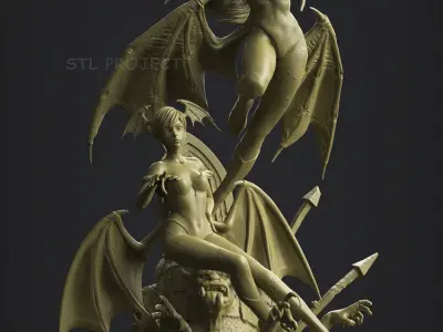 Morrigan and Lilith 3D print model