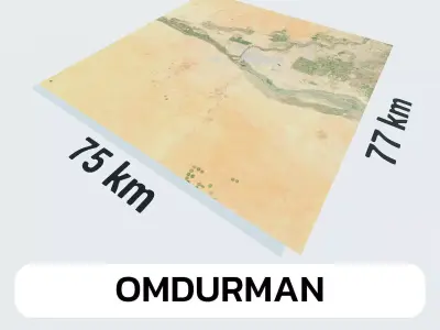 Omdurman Sudan City Landscape 3D Model 3D model