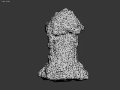 Low poly Stalactite Cave Modular Pack A 2020 Low-poly 3D model