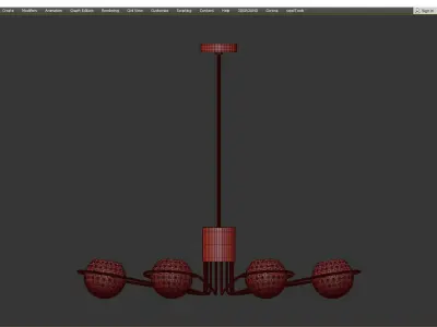 Lighting by BLU Scarab Chandelier Low-poly 3D model