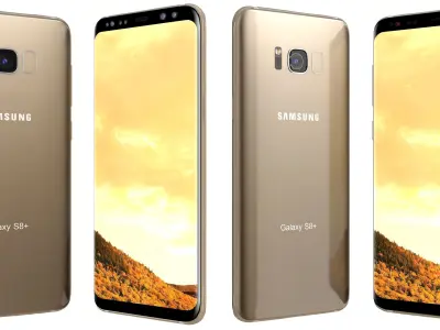 Samsung Galaxy S8 Plus Maple Gold 3D model