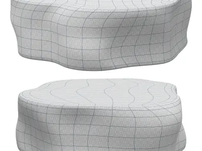 Roche Bobois cocktail table Silver Tree 3D model