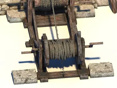 Medieval well  3D model