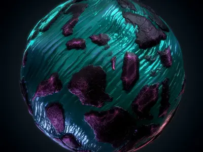 Crystal material - VOL 28 - Maps - Sbsar Texture