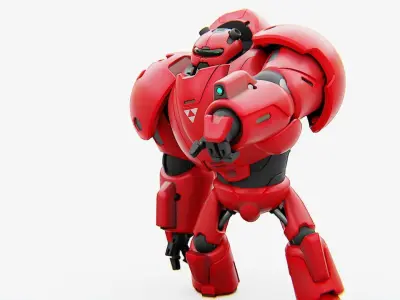 COMBAT DROID M-5000  RIGGED 3D model